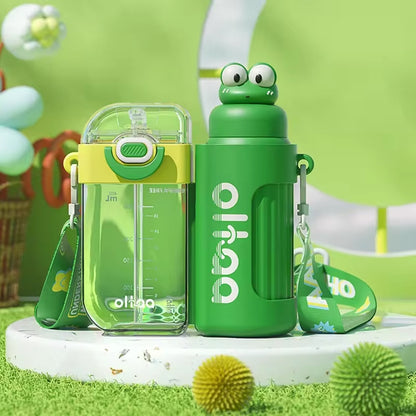 Buy Oh! Magic Double Detachable Water Bottle Set - Enjoy 2 Different Beverages Green at Myneemoe Online In India