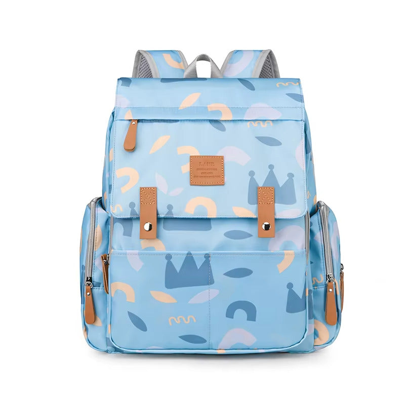 Buy ParentTrail Waterproof Nappy Bag - All-in-One Travel Mommy Diaper Bag Blue Fantasy at MyneeMoe Online In India