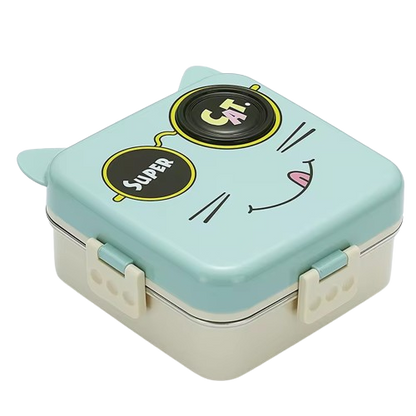 Buy Carnival Delights Bento Lunch Box Blue Kitty at Myneemoe Online In India