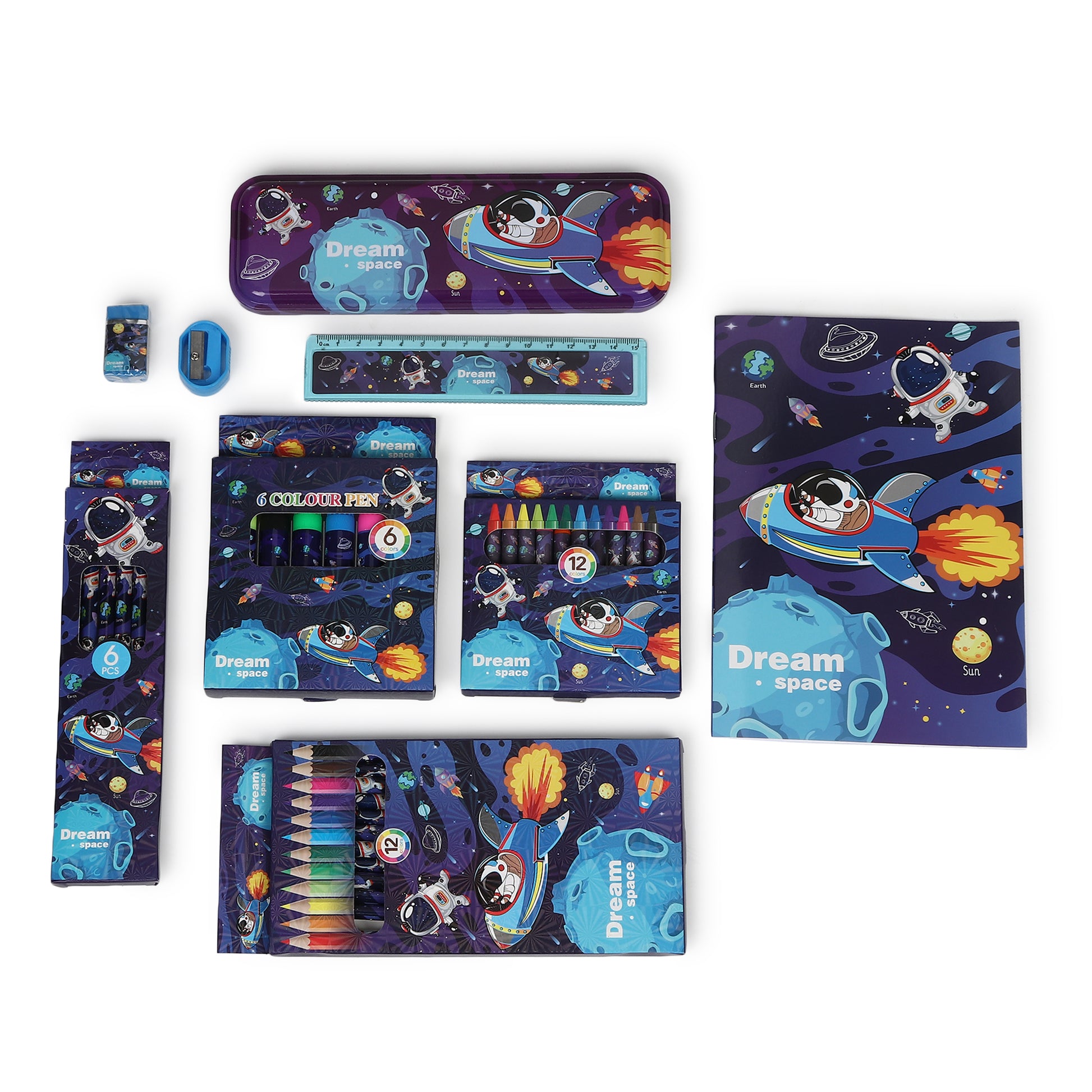 Buy Space Theme Stand By Me Giant Stationery Set (Pack Of 1) at MyneeMoe Online In India