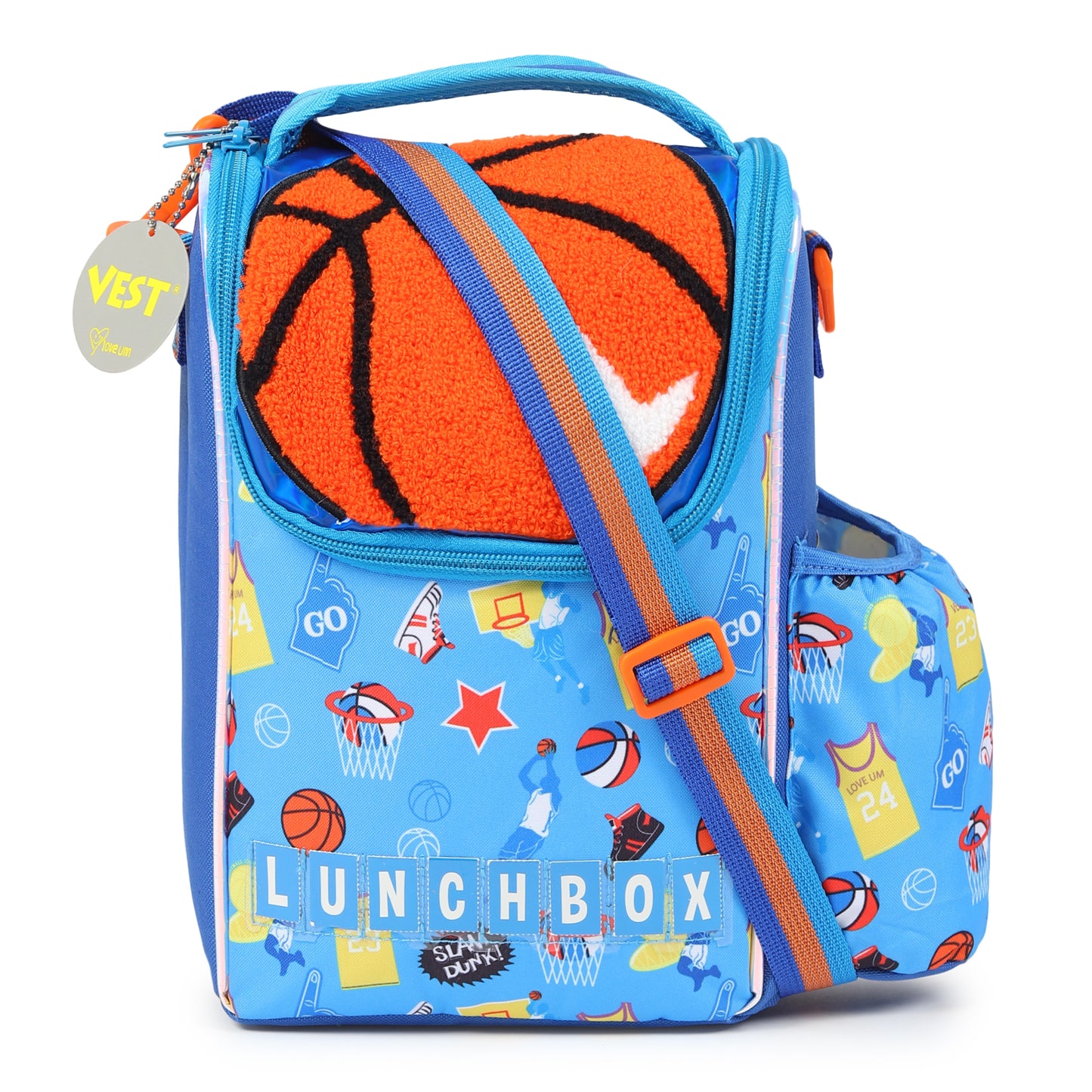 Buy Vest Thermal Lunch Bag for Kids - Two Layer Insulated Cooler Bag Basket Ball at MyneeMoe Online In India