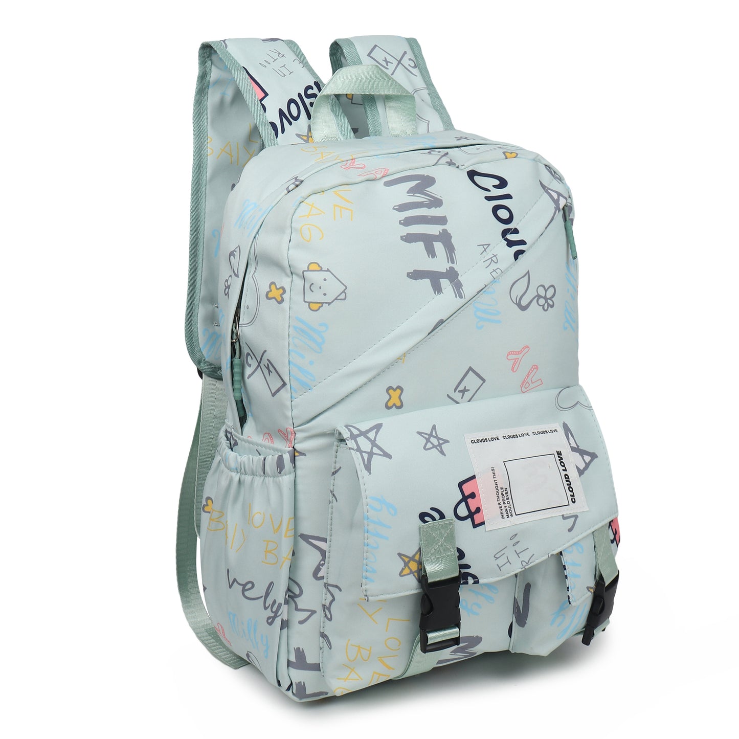 Buy Stylish Waterproof Backpack for School & College Mint Green at MyneeMoe Online In India