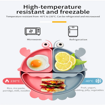 Buy Crayfish Silicone Feeding Set – Fun, Safe, Anti-Slip Essentials for Baby Mealtime at Myneemoe Online In India