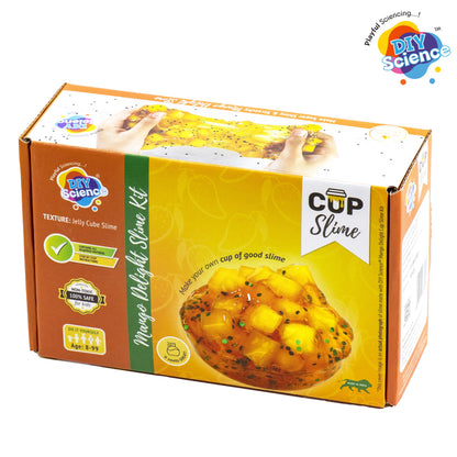 Buy Diy Science Mango Delight Cup Slime Kit (Texture Jelly Cube Slime) at Myneemoe Online In India