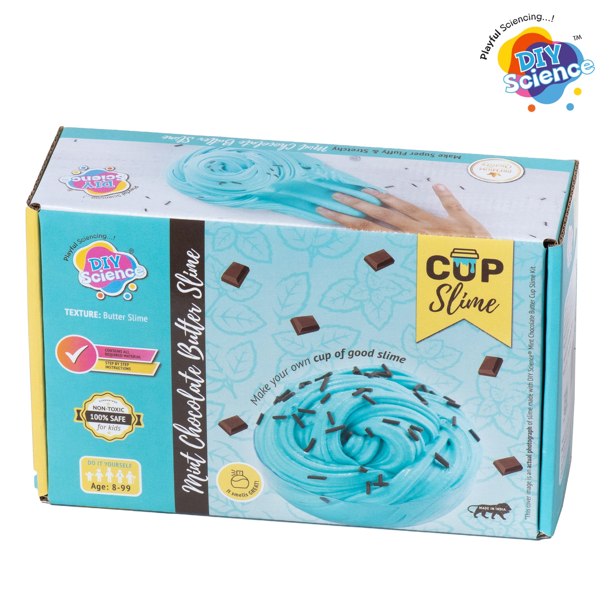 Buy Diy Science Mint Chocolate Butter Cup Slime Kit (Texture Butter Slime) at Myneemoe Online In India