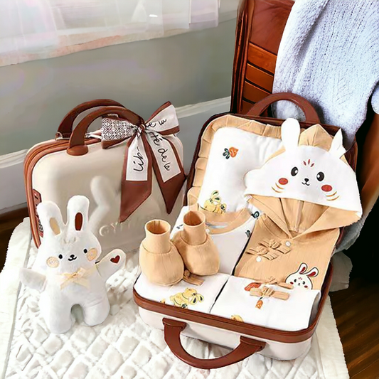 Buy Baby Bliss 23 Piece Newborn Mini Suitcase Hamper – Ultimate Baby Shower Collection at Myneemoe Online In India