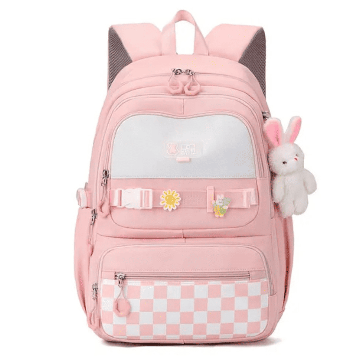 Buy MyneeMoe Sweet Pastel Girls Backpack – Durable, Stylish & Spacious School Bag (Pink) Pink - School Bag at MyneeMoe Online In India