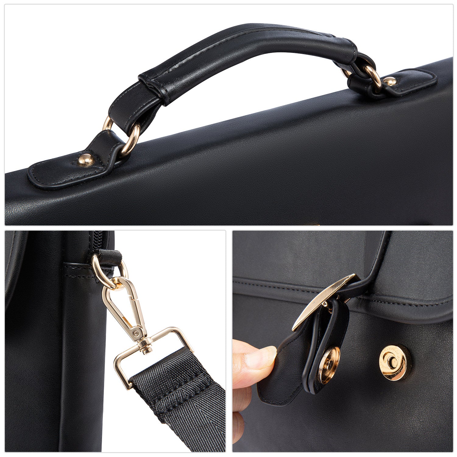 Buy MyneeMoe Lovevook Women's Laptop Bag Black - Spacious and Stylish Work Tote - Laptop Bag at MyneeMoe Online In India