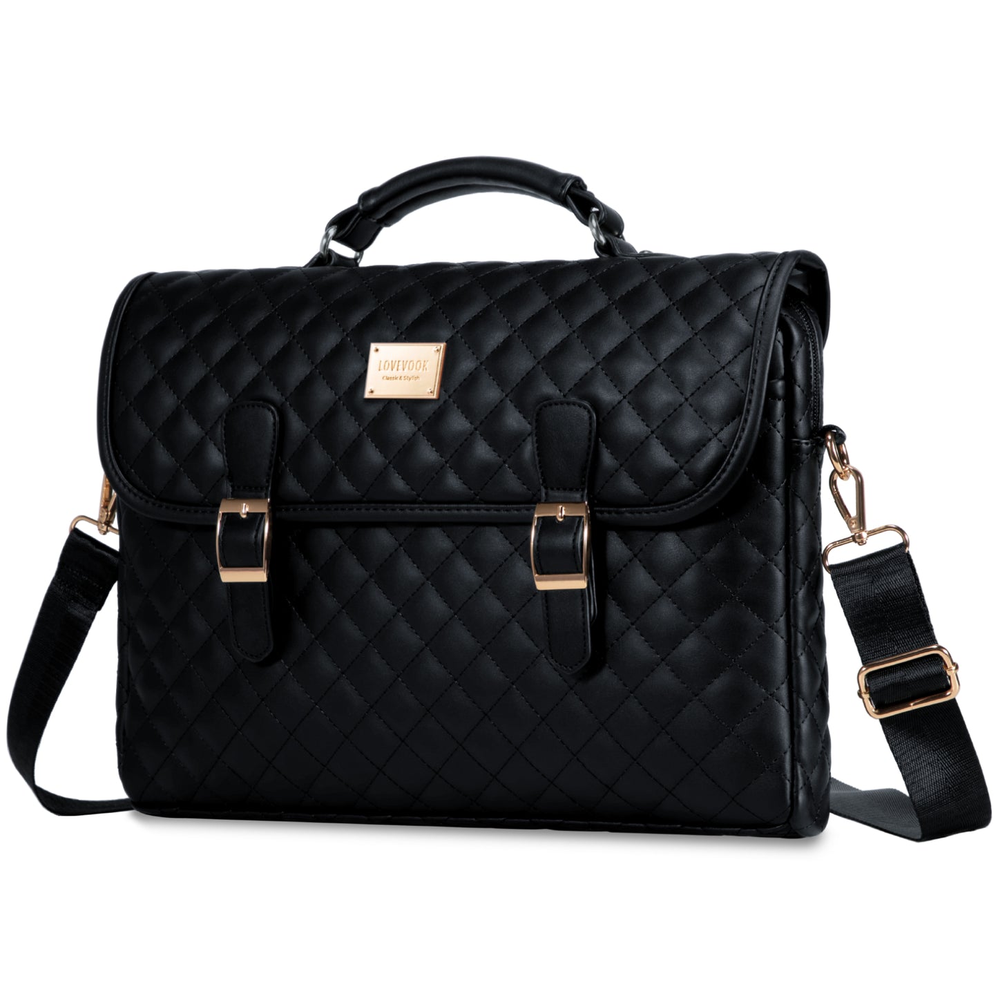 Buy Lovevook Women's Briefcase - Premium Laptop Bag for Work & Travel Black at MyneeMoe Online In India