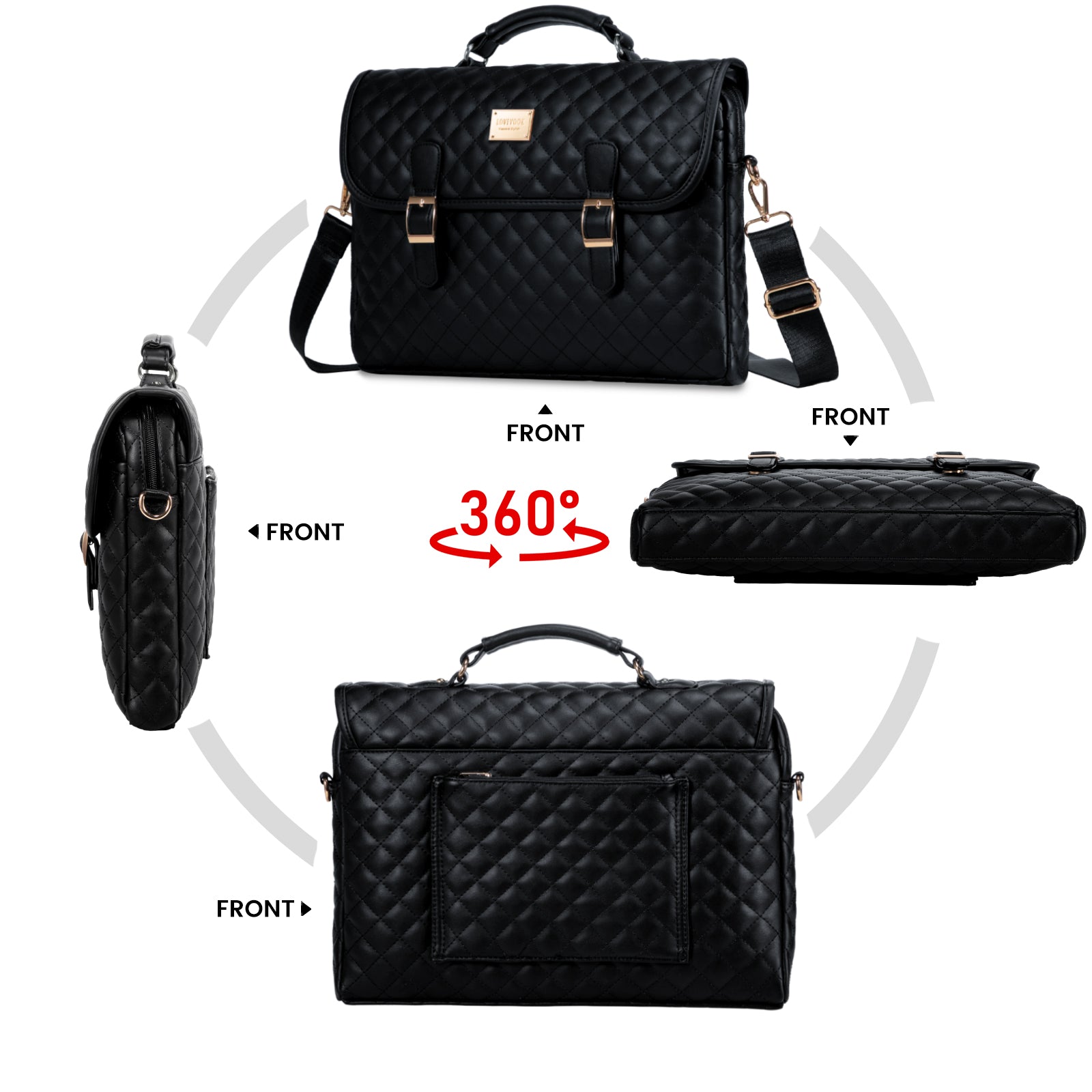 Buy Lovevook Women's Briefcase - Premium Laptop Bag for Work & Travel at MyneeMoe Online In India