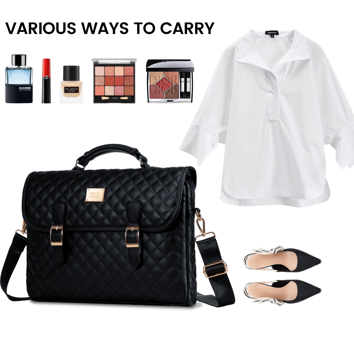 Buy Lovevook Women's Briefcase - Premium Laptop Bag for Work & Travel at MyneeMoe Online In India