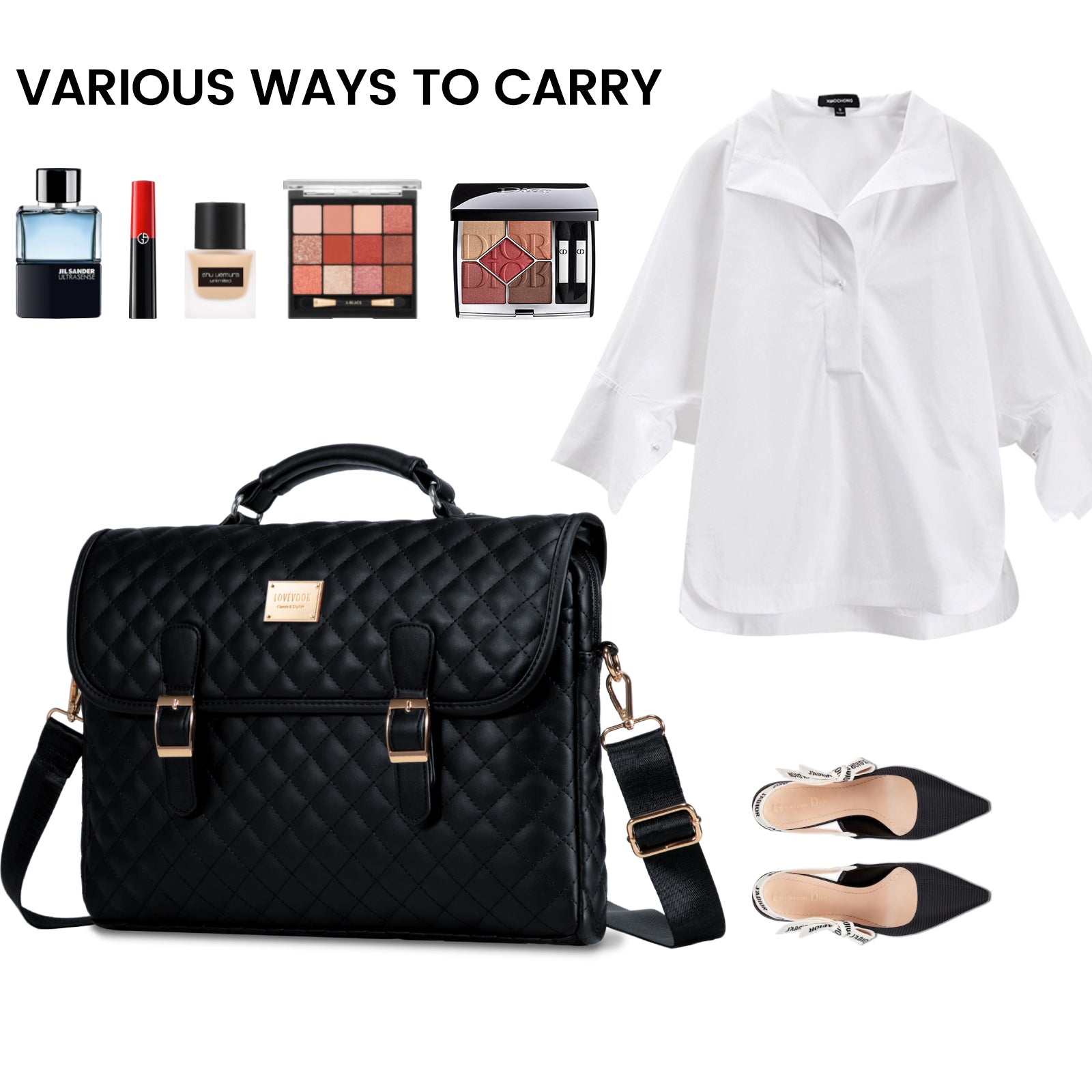 Buy MyneeMoe Lovevook Women's Briefcase - Premium Laptop Bag for Work & Travel - Laptop Bag at MyneeMoe Online In India