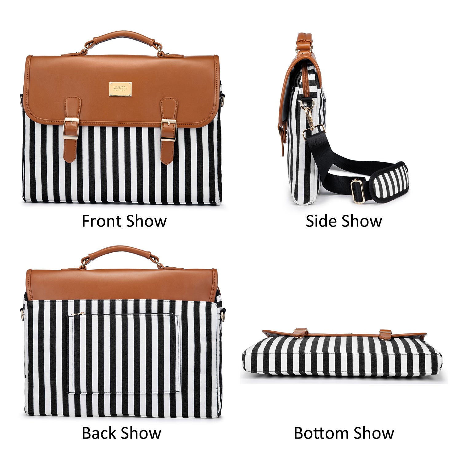 Buy MyneeMoe Lovevook Women's Laptop Bag Brown - Elegant Design with Multiple Compartments - Laptop Bag at MyneeMoe Online In India