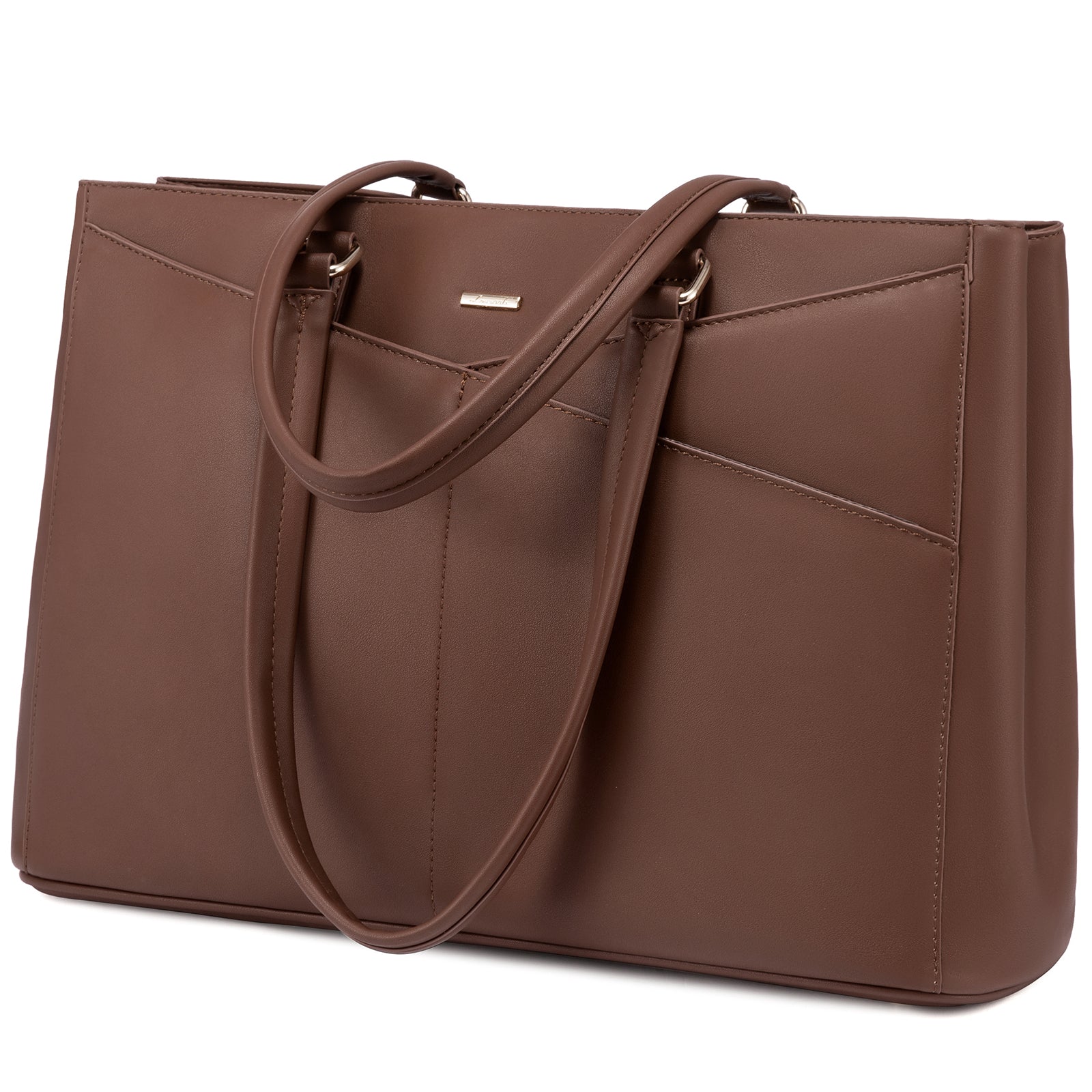 Lovevook Women's Versatile Laptop Tote Handbag Brown Perfect for Work  and Travel Brown