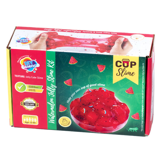 Buy DIY Science Watermelon Jelly Cup Slime Kit (Texture: Jelly Cube Slime) at Myneemoe Online In India