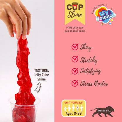 Buy Diy Science Watermelon Jelly Cup Slime Kit (Texture Jelly Cube Slime) at Myneemoe Online In India