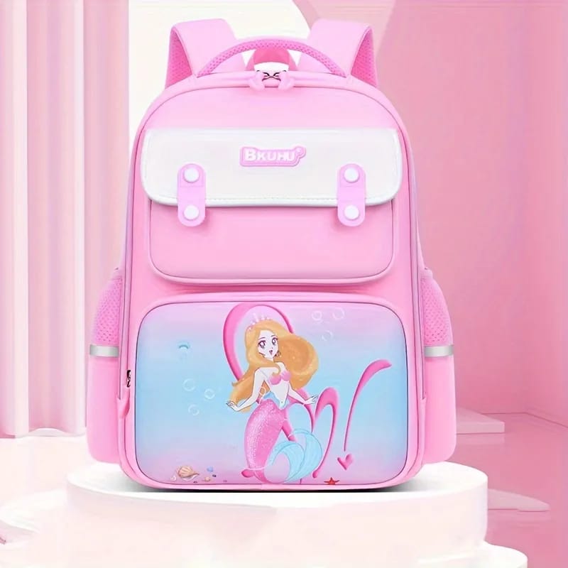 Buy MyneeMoe Aqua Astro Explorer Elite Backpack - Stylish, Durable, Spacious & Waterproof Mermaid Pink - School Bag at MyneeMoe Online In India
