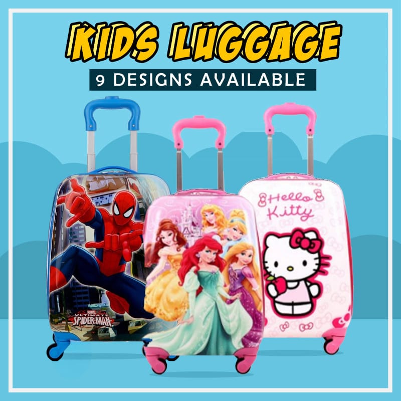 Buy Super Character Trolley Suitcase for Kids – Vibrant Rolling Luggage for Adventures and Travel at Myneemoe Online In India