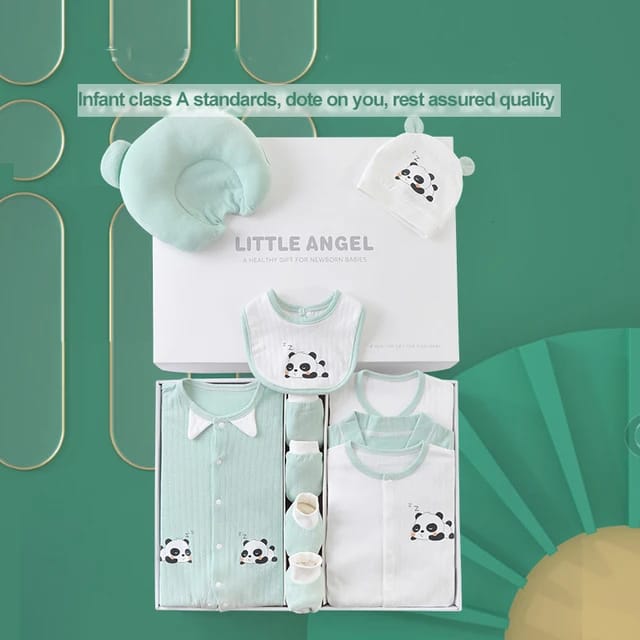 Buy Little Angel Premium 23 Piece Newborn Gift Box – Perfect for Baby Boys & Girls at Myneemoe Online In India