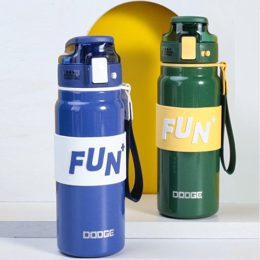 Buy Fun Cool Vacuum Insulated Water Bottle (800ml) at Myneemoe Online In India