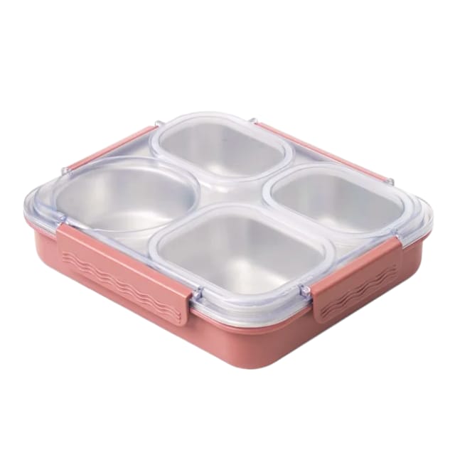 Buy Mega Munch Large Capacity Bento Lunch Box Pink at MyneeMoe Online In India