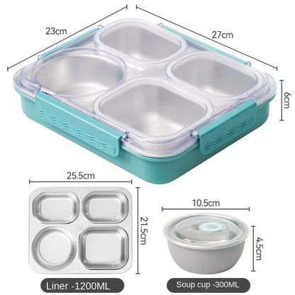 Buy Mega Munch Large Capacity Bento Lunch Box at MyneeMoe Online In India