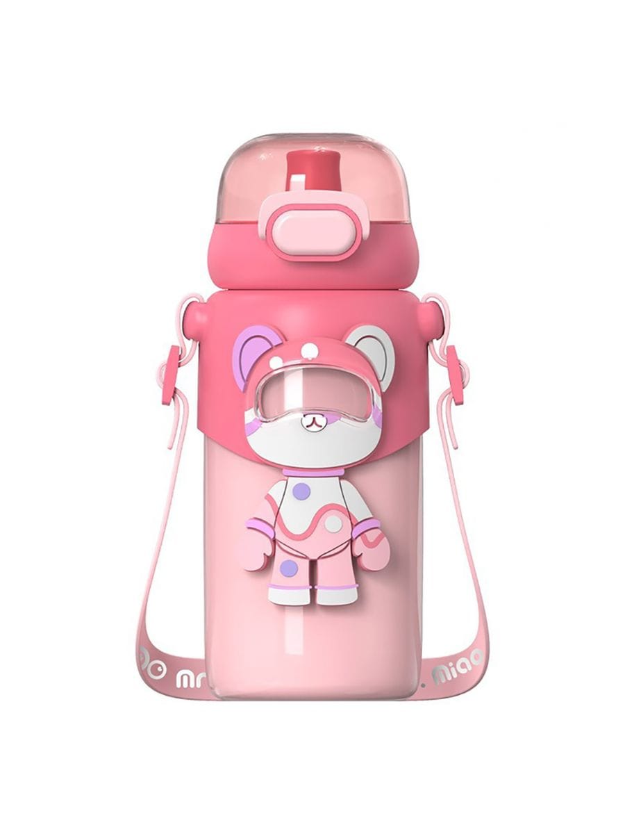 Buy Magic Bear Stainless Steel Water Bottle for Kids - Leakproof & BPA-Free Pink at Myneemoe Online In India