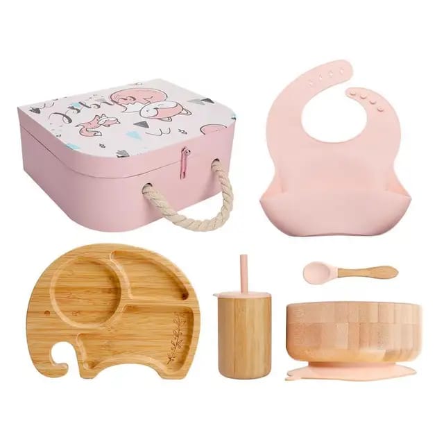 Buy Ellie Baby Feeding Set – Premium Eco-Friendly Dining Essentials for Toddlers at MyneeMoe Online In India