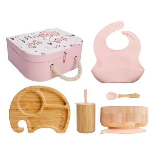 Buy Ellie Baby Feeding Set – Premium Eco-Friendly Dining Essentials for Toddlers at MyneeMoe Online In India