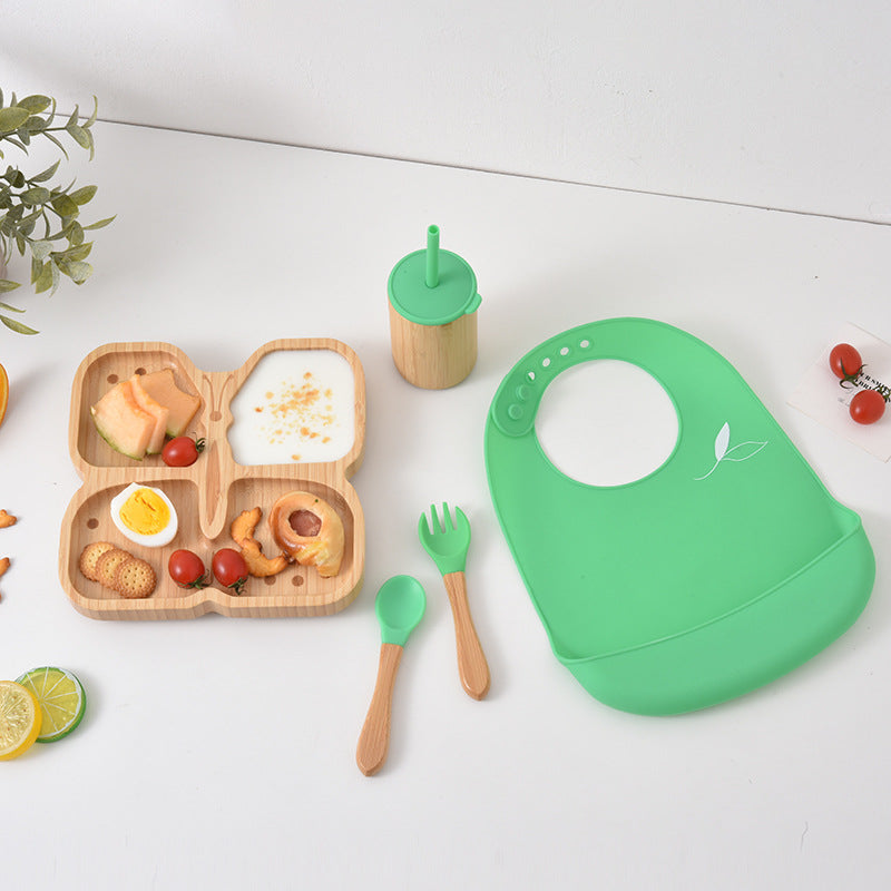 Buy MyneeMoe Petal Flyer Bamboo Suction Set – Eco-Friendly & Mess-Free for Toddlers - Baby Feeding Set at MyneeMoe Online In India