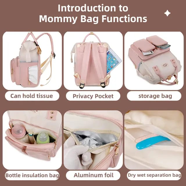 Buy MumGear Travel-Ready Baby Backpack - Large Capacity Diaper Bag for Moms at MyneeMoe Online In India