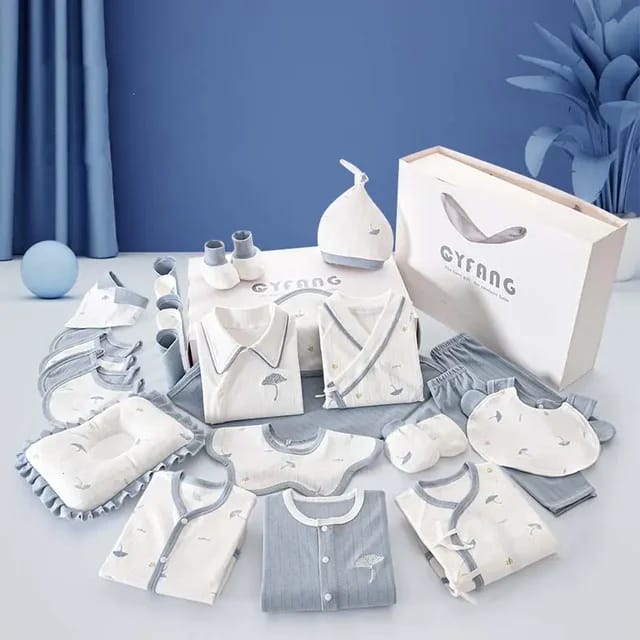 Buy MyneeMoe Little Wonders 28 Piece Newborn Gift Box – Ultimate Baby Shower Gift Set for Boys & Girls - Baby Clothing Set at MyneeMoe Online In India