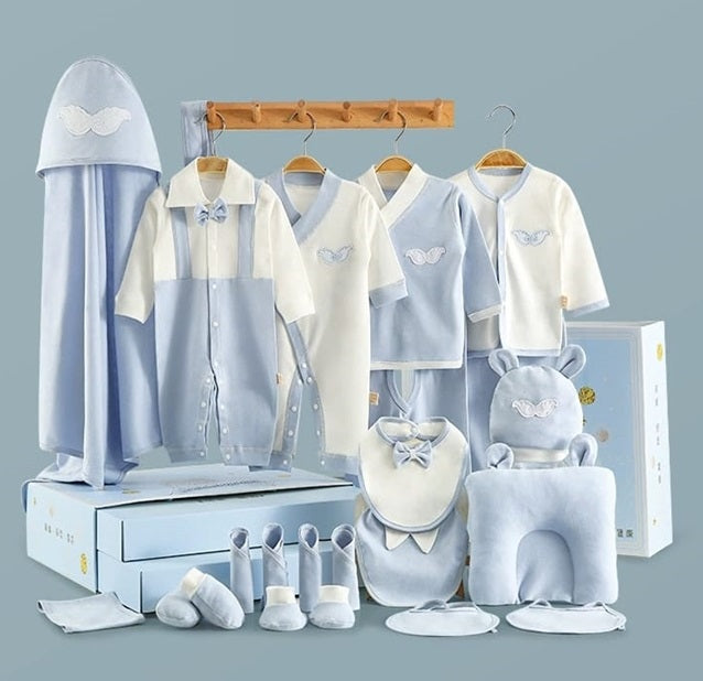 Buy Tiny Blessings 23 Piece Newborn Gift Box – Perfect for Celebrating New Beginnings at MyneeMoe Online In India