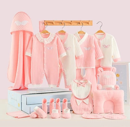 Buy Tiny Blessings 23 Piece Newborn Gift Box – Perfect for Celebrating New Beginnings Light Pink at MyneeMoe Online In India