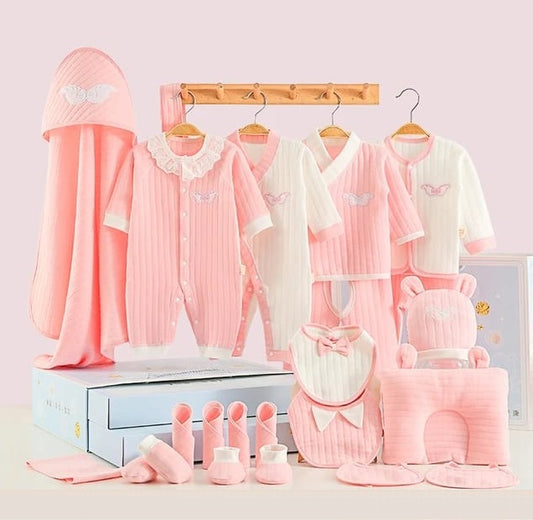 Buy Tiny Blessings 23 Piece Newborn Gift Box – Perfect for Celebrating New Beginnings Light Pink at MyneeMoe Online In India