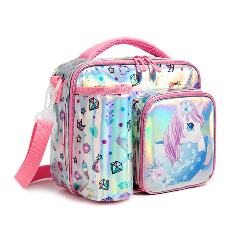 Buy Foodie Friend Insulated Lunch Bag: Perfect for School & Travel Luminous Unicorn at MyneeMoe Online In India