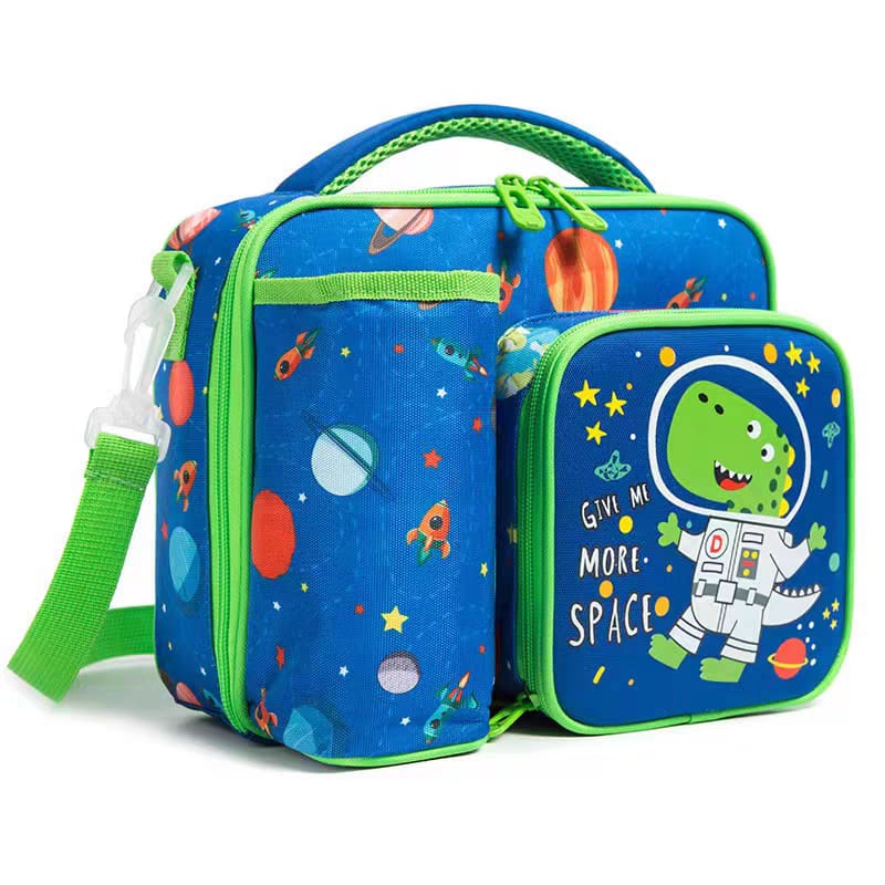 Buy Foodie Friend Insulated Lunch Bag: Perfect for School & Travel Dino Galaxy at MyneeMoe Online In India