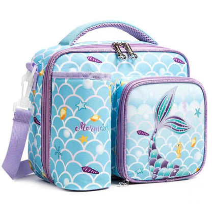 Buy Foodie Friend Insulated Lunch Bag: Perfect for School & Travel Mermaid at MyneeMoe Online In India