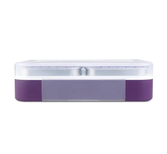 Buy Meal Station 2 "Jumbo" Compartment Stainless Steel Bento Lunch Box with Bag at MyneeMoe Online In India