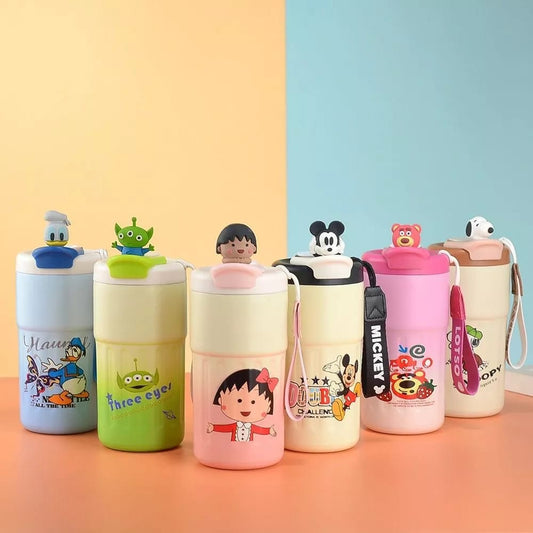 Buy Disney-Themed Kids Mug with Carry Strap - Iconic Character Designs at MyneeMoe Online In India