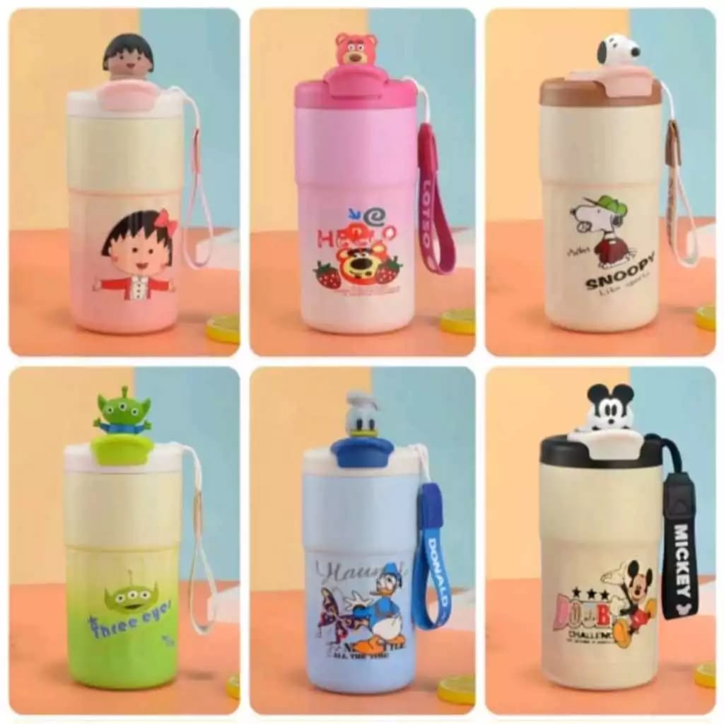 Buy Disney-Themed Kids Mug with Carry Strap - Iconic Character Designs at MyneeMoe Online In India