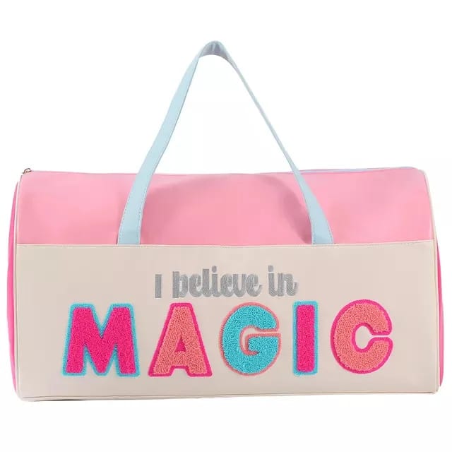 Buy I Believe in Magic Duffle Bag- Perfect Travel Weekender or Gym Bag for Women at MyneeMoe Online In India