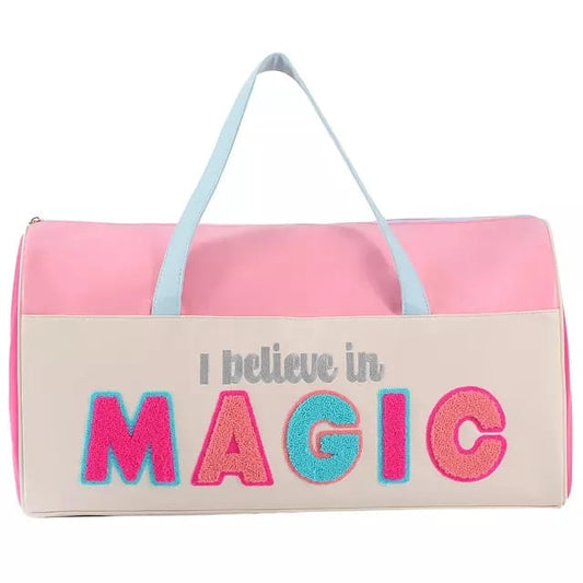 Buy I Believe in Magic Duffle Bag- Perfect Travel Weekender or Gym Bag for Women at MyneeMoe Online In India