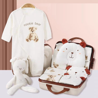 Buy Cookie Bear 26-Piece Newborn Clothing Gift Set – Cozy Bear-Themed Essentials for Babies at MyneeMoe Online In India