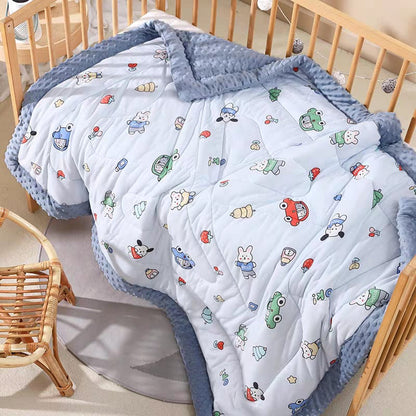 Buy CozyCloud Babies & Kids Super Soft Autumn/Winter Comforter Blanket Cool Blue at MyneeMoe Online In India