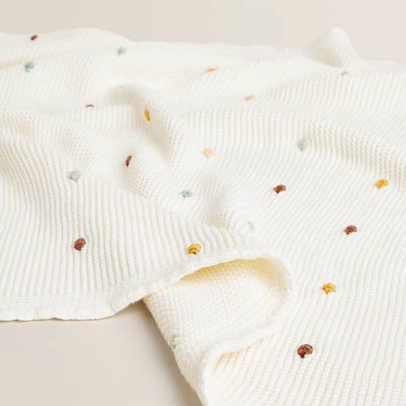 Buy Ultra-Soft Knitted Baby Blanket - 100% Cotton, Silky Smooth & Gentle on Skin at MyneeMoe Online In India