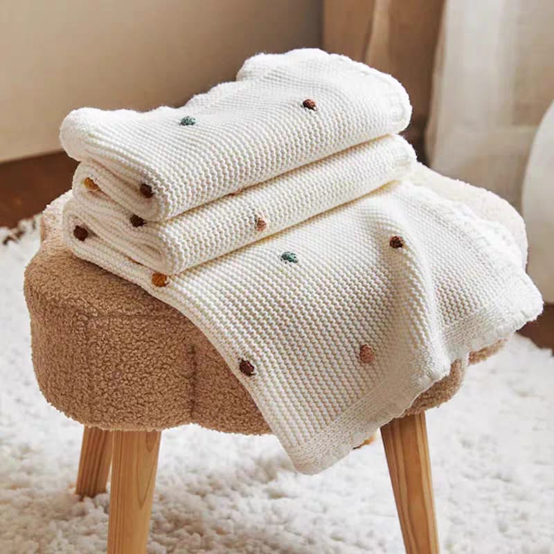 Buy Ultra-Soft Knitted Baby Blanket - 100% Cotton, Silky Smooth & Gentle on Skin at MyneeMoe Online In India