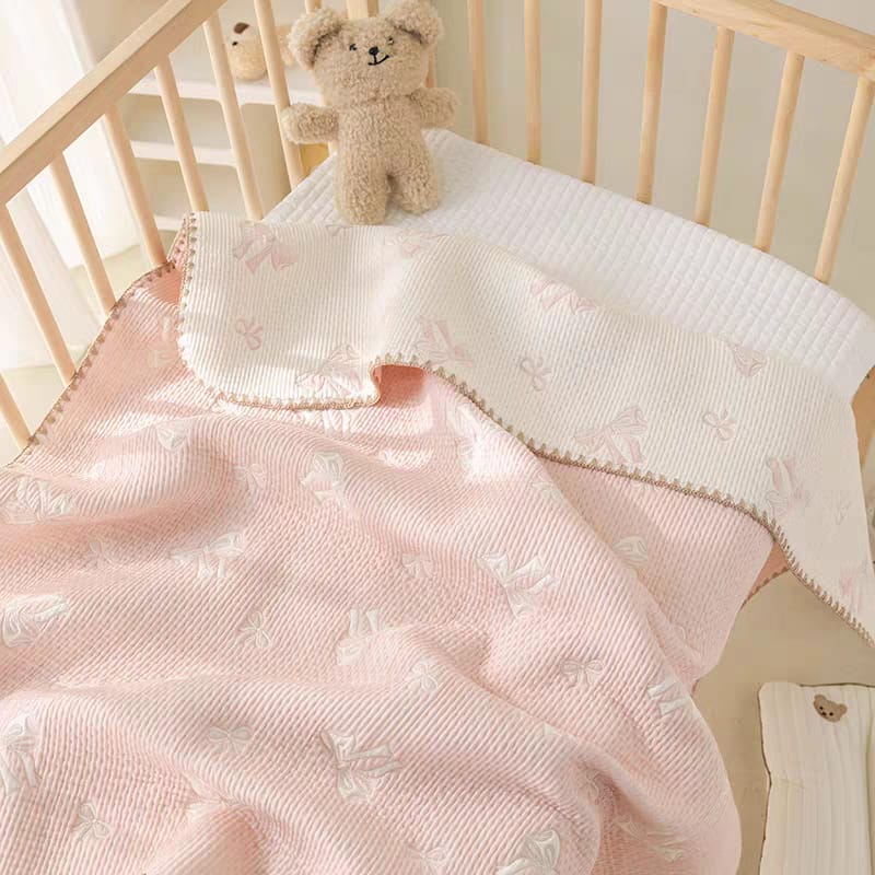 Buy Charming Double-Sided Baby Blanket for Ultimate Comfort-Perfect for All Seasons Soft Peach at MyneeMoe Online In India