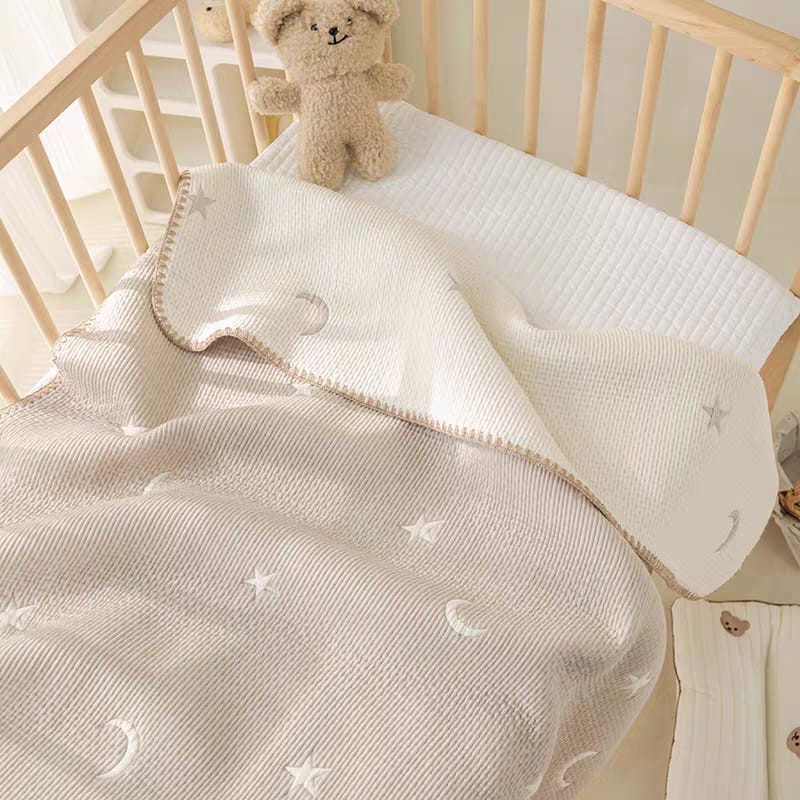 Buy Charming Double-Sided Baby Blanket for Ultimate Comfort-Perfect for All Seasons Warm Taupe at MyneeMoe Online In India