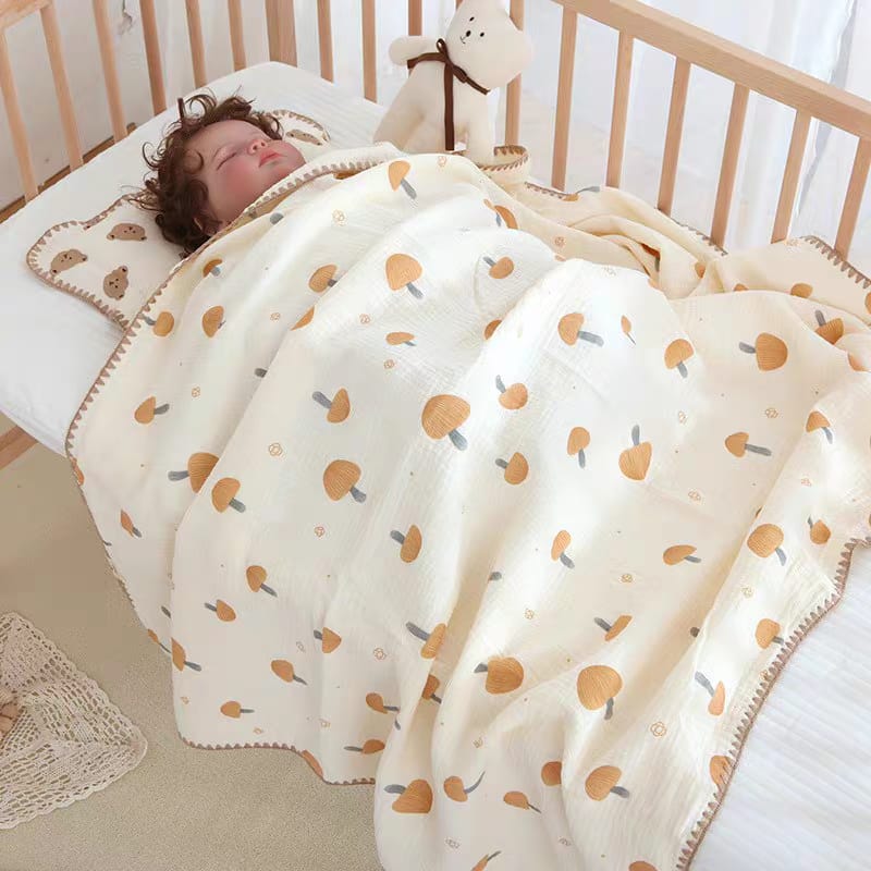 Buy Cotton Muslin Swaddle Blanket – Air Conditioned Quilt, Perfect for Spring & Summer 6 at MyneeMoe Online In India